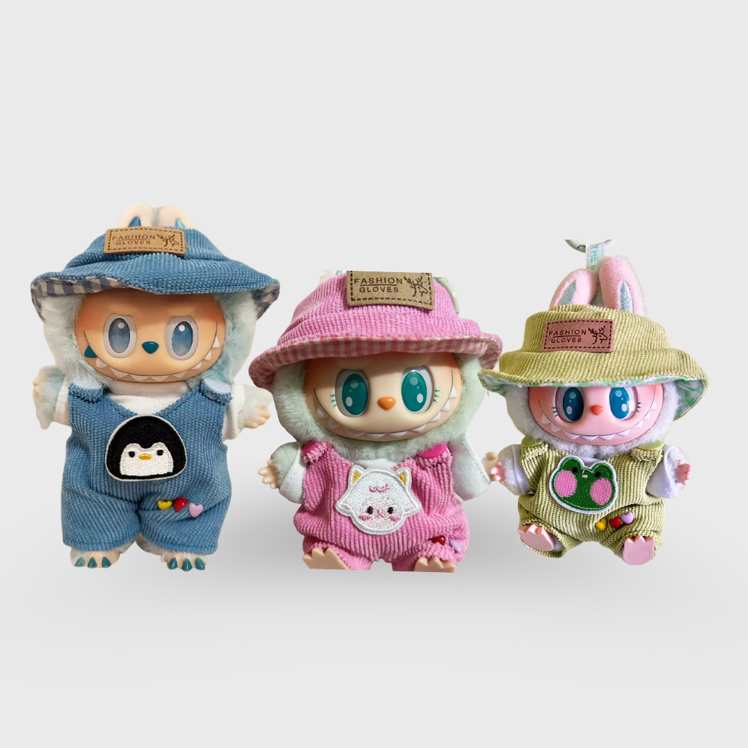 Labubu | Mini Hat Overalls Outfit