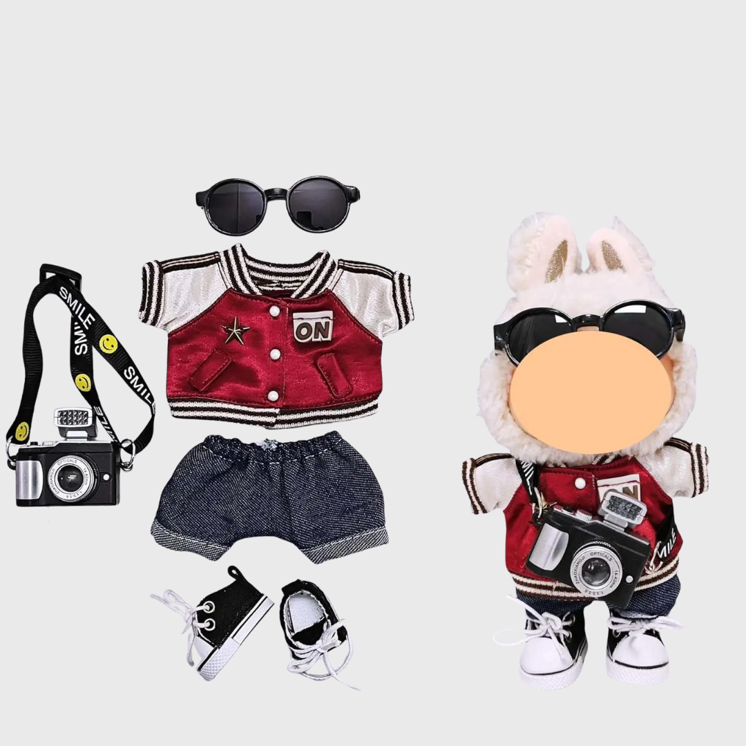 Labubu | Baseball Jersey + Pants Outfit