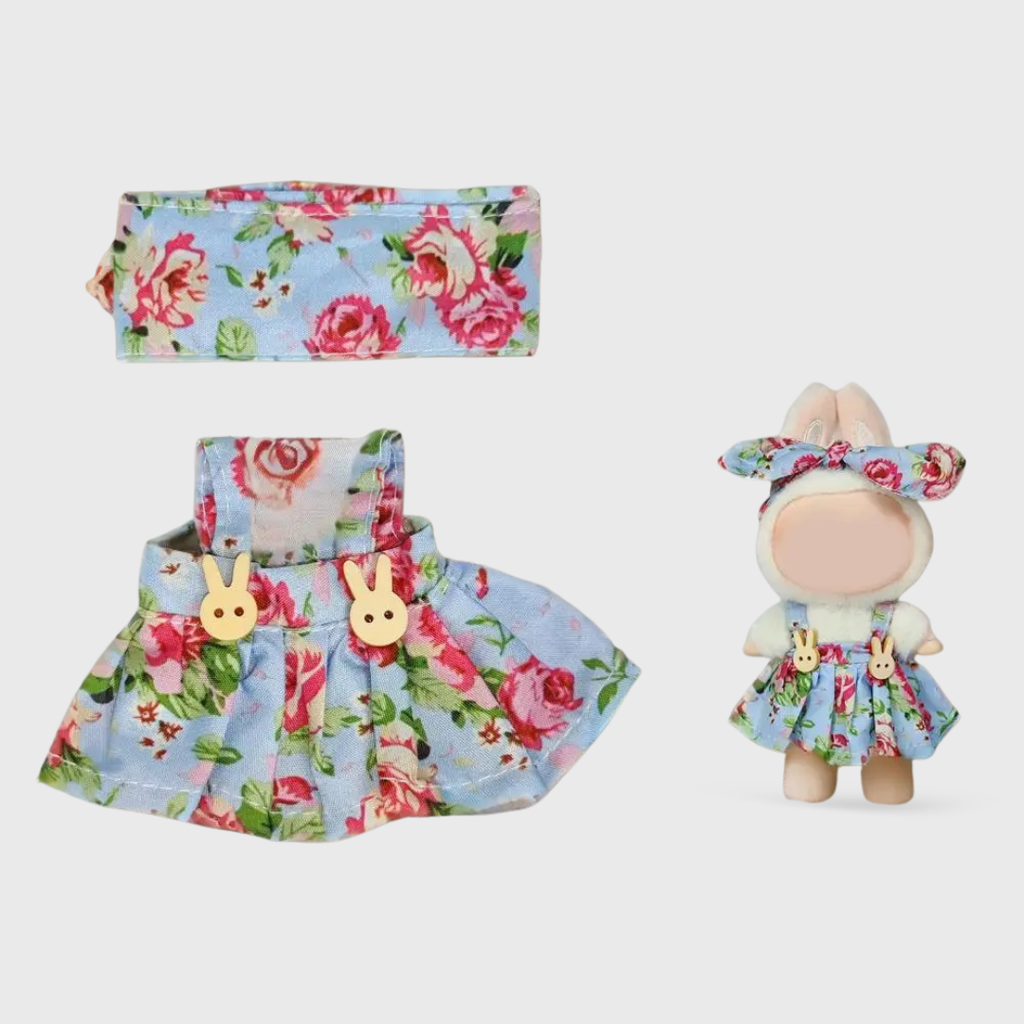 Labubu | Sweet Floral Dress With Headband Outfit
