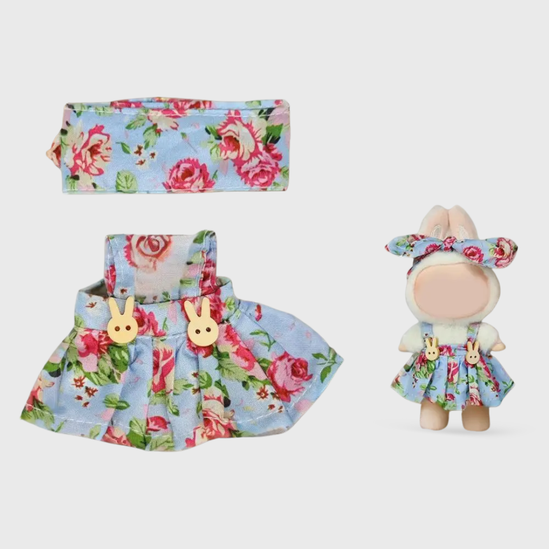 Labubu | Sweet Floral Dress With Headband Outfit