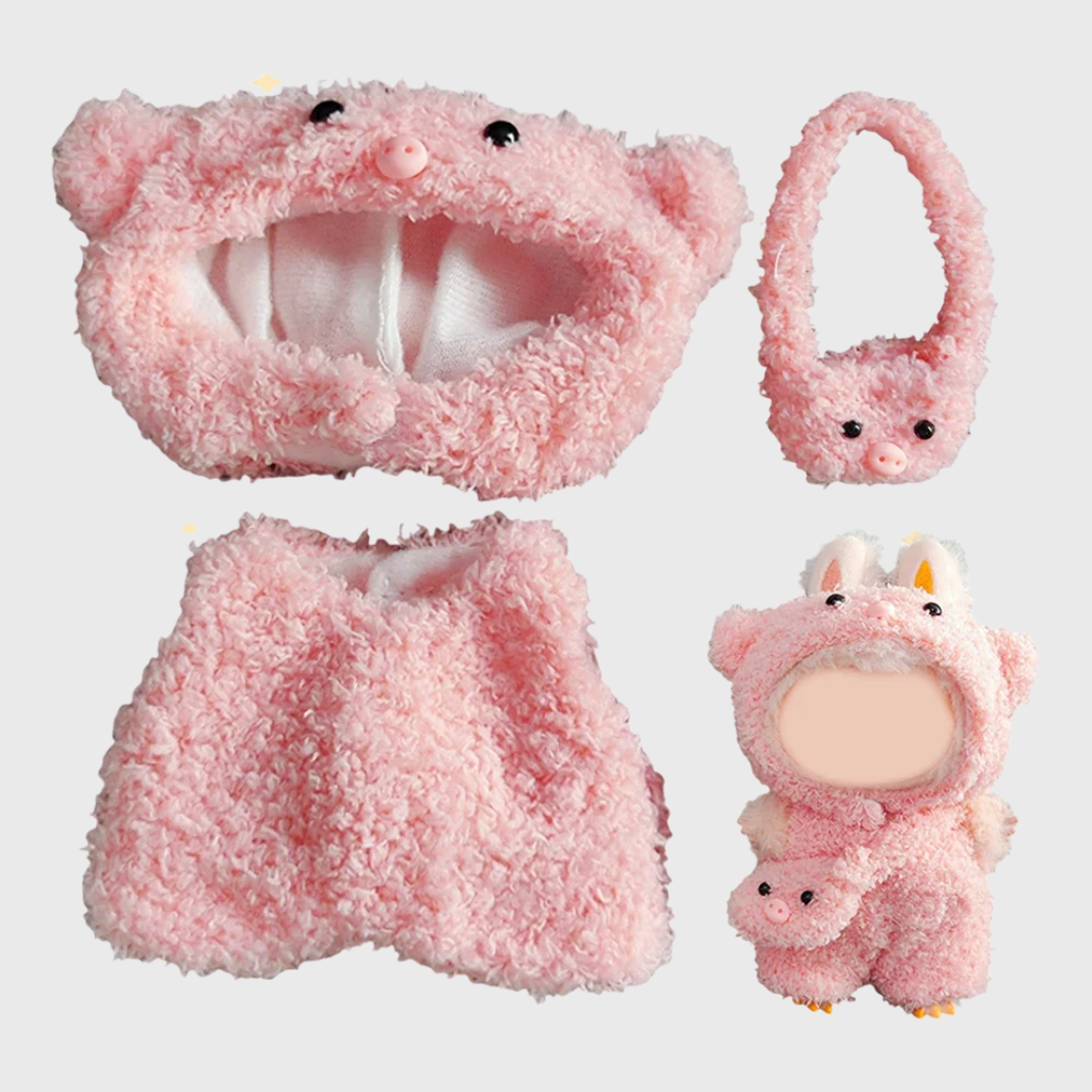 Labubu | Pink Pig Outfit