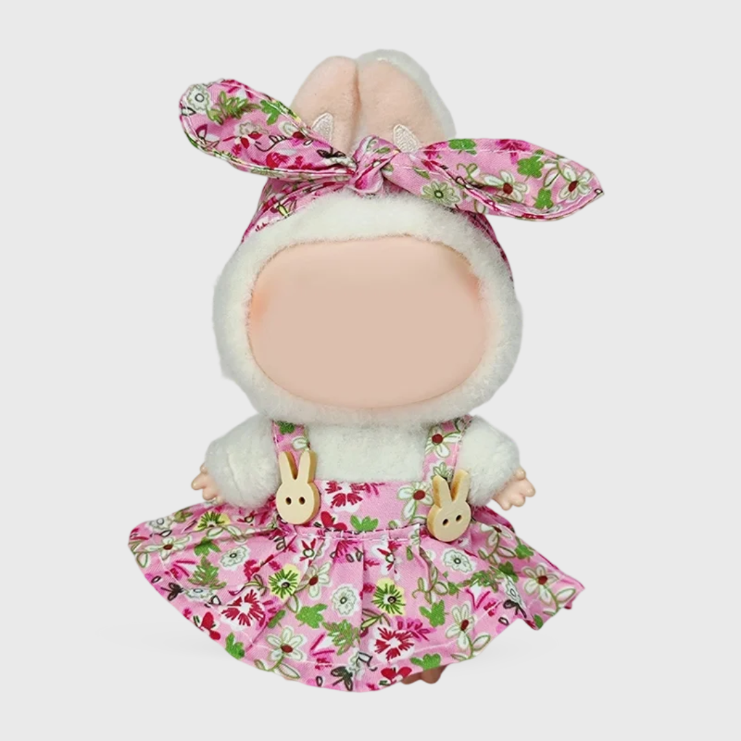 Labubu | Sweet Floral Dress With Headband Outfit