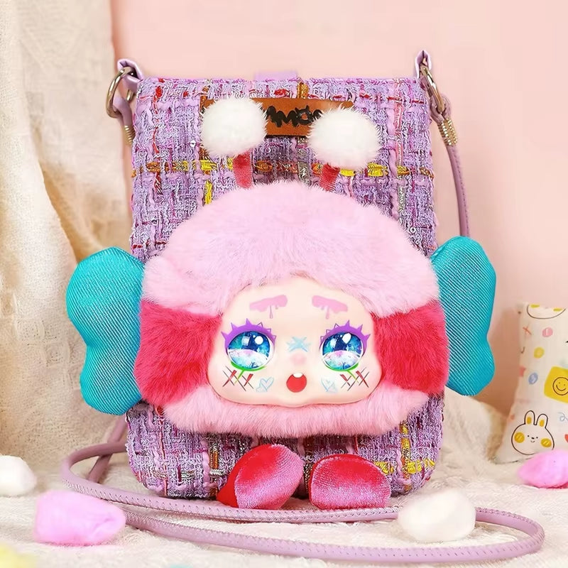 New 2025 Authentic Kimmon Cute Pet Plush Crossbody Bag Trendy Surprise Blind Box Toy Holiday Gift Travel Friendly for Girls
