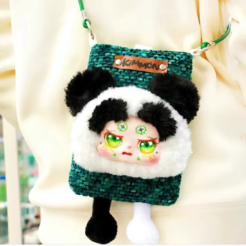 New 2025 Authentic Kimmon Cute Pet Plush Crossbody Bag Trendy Surprise Blind Box Toy Holiday Gift Travel Friendly for Girls
