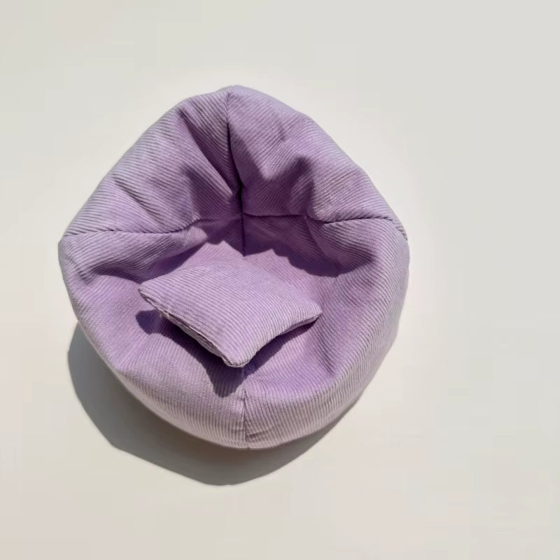 Labubu Doll Sofa for Labubu Mini Lazy Sofa Bed V1 V2 V3 DIY Clothing Accessories Cute Doll Cushion Children'S Toy Gift